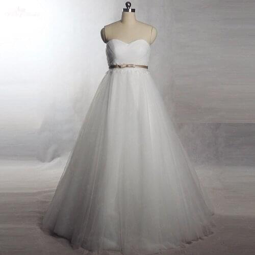RSW1404 Yiaibridal Real Job Photos Simple Tulle Skirt Maternal Wedding Dress For Pregnant