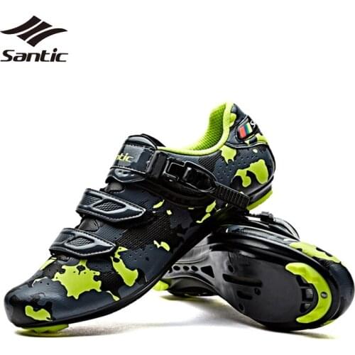Santic Cycling Shoes Men Pro Team Road Bike Shoes Breathable Bicycle Shoes Self-locking Bicicleta Ciclismo Riding Sneakers