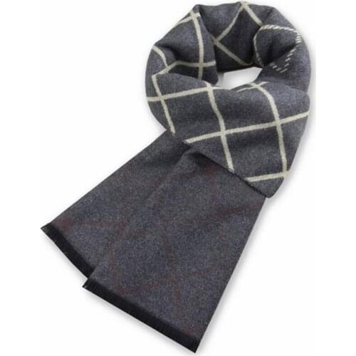 2020 Autumn Winter Mens Fashion Casual New Plaid Warm Plus Cashmere Scarf Bufanda Cachecol Sjaal Masculino Mantel Szalik Zimowy