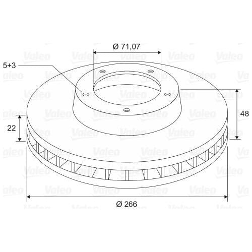 BRAKE DISC (FRONT) (X2) PEUGEOT 308 II 13 1610704680 VALEO 197590