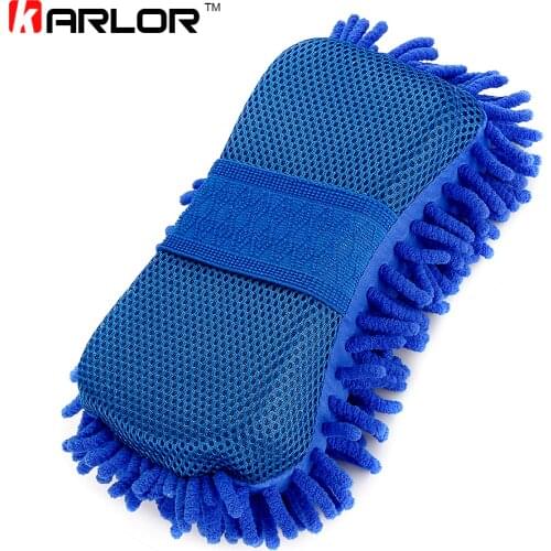 Car Styling Sponge Microfiber Washer Towel Duster For Cleaning & Detailing, Wahing Brushes For BMW Ford Focus 2 3 Volkswagen VW