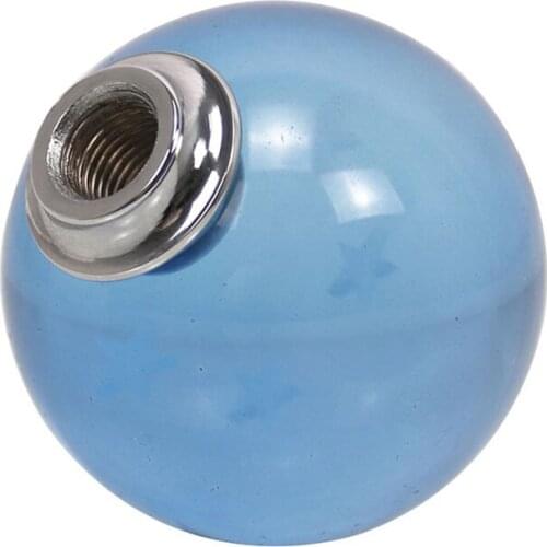 Universal Car Crystal Blue Ball Manual Gear Stick Knob, Comfortable