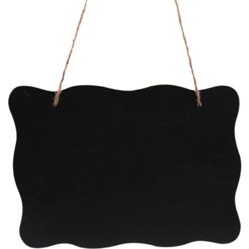 1pcs 20x25cm Rectangle Chalkboards Double Sided Black Board Hanging Chalkboard Memo Board Blackboard Wedding DIY Blackboard