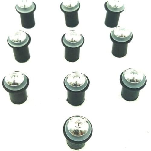 10pcs M5 5mm Windscreen Bolts Rubber Well Nuts Kit Motorcycle Windshield Screw Mounting for BMW Honda Suzuki Yamaha Kawasaki
