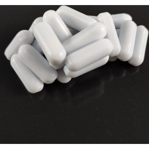 C7x18mm 10pcs PTFE Magnetic Stirrer Mixer Stir Bars PTFE Stirring Bars white Spin Bars Without Pivot Ring