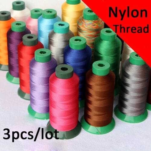 3pcs/1500m High Tenacity Nylon Sewing Tape Thread Industrial Durable Thread Spool sewing machine PU threads Thin Leather Curtain