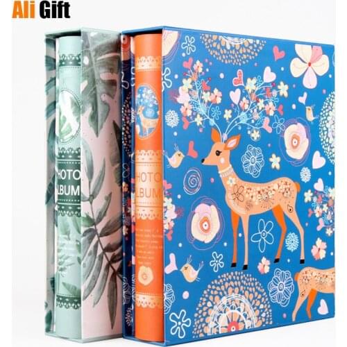 4D Large 6-inch Intert Family Photo Album 200 Foto Albums Pages Baby DIY Insert Flush Mount Scrapbooking Accessories Stickers