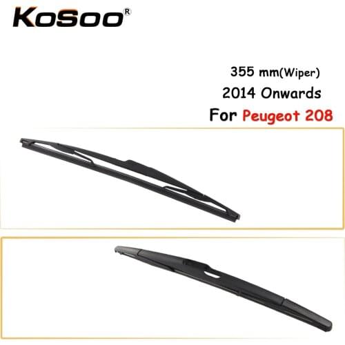 KOSOO Auto Rear Car Wiper Blade For Peugeot 208,355mm 2014 Onwards Rear Window Windshield Wiper Blades Arm,Car Accessories