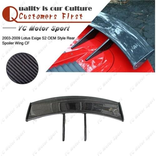 Car Accessories Carbon Fiber OEM Style Trunk GT Wing Fit For 2003-2009 Lotus Exige S2 Rear Spoiler Wing