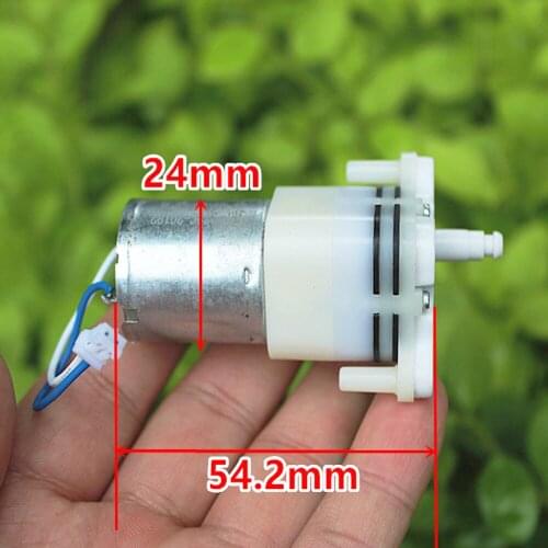 Micro Air Pump DC 3V-5V 4V 0.5A Vacuum Pump Dual-way 2 Way Double Inlet Outlet Electirc Air Gas Pump DIY Aquarium Model