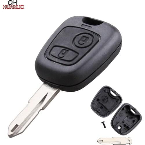 2 Button Remote Car Key Shell Case Fob For Peugeot 106 206 306 406