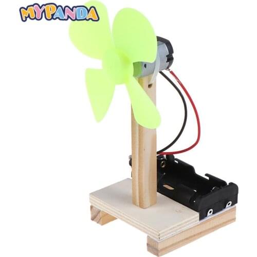 DIY Kit Science Experiment Electronic Fan Kids Educational Set Physics Learning Toys Technology For Children Boy