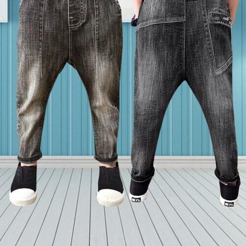 Boys denim pants 2020 autumn kids clothing big boys jeans cotton trousers baby children harem roupas infantis menina leggings