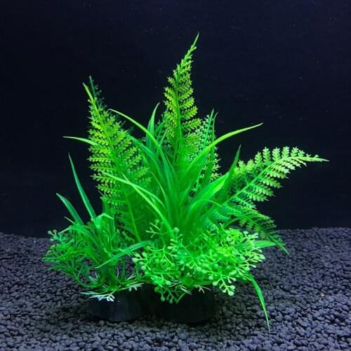 12 Kinds Artificial Aquarium Decor Plants Water Weeds Ornament Aquatic Plant Fish Tank Grass Decoration Accessories 14cm