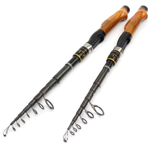1.8m2.1m2.4m2.7m lure rod High Quality Carbon Spinning Rod Travel Trout telescopic fishing rod ultrashort Pikes fish pole pesca