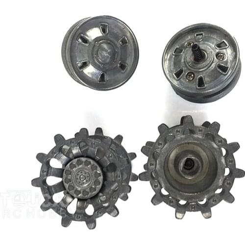 Mato 1/16 Henglong Challenger II RC Tank Metal Sprockets Idlers W/ Bearing MT203 TH00909