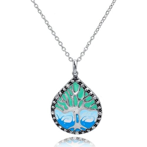 2019 Fashion Designer Water Drop Pendant Necklace For Girls And Women Long Chain Necklaces Pendants Bohemian Jewelry SNE150807