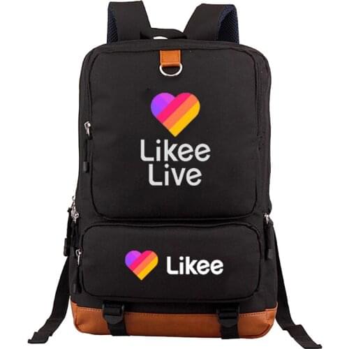LIKEE APP Boys and Girls Fashion Backpack School Bags Modern Laptop Backpack Teen School Bag for Boys Travel Backpack
