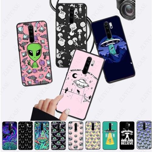 Soft Phone Cell Case For xiaomi Redmi Note8pro note7 7 8 note9s mi8se mi9 mi10 mi9T mi note10 Mobile Cases Alien Believe UFO ET