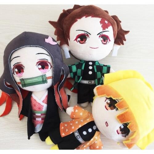 20cm Demon Slayer Plush Toy Kimetsu No Yaiba Kamado Tanjirou Tomioka Giyuu Agatsuma Zenitsu Douma Sabito Stuffed Dolls Gift 2021