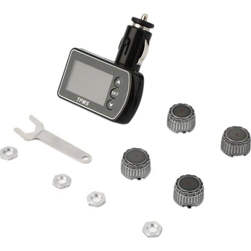 Tire Pressure Monitor System + 4 External Sensors LCD Display GT02-T02 New