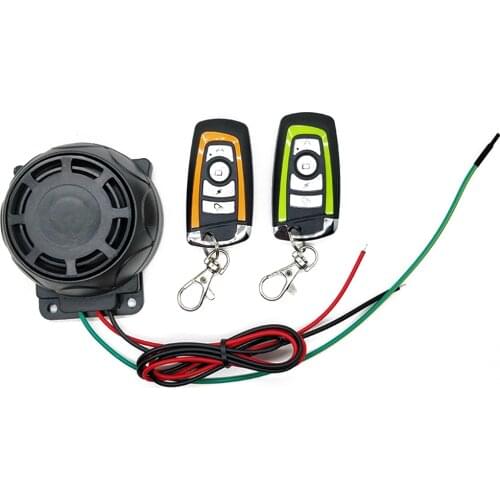 Dual Remote Control Motorcycle Alarm Security System Theft Protection Bike Scooter Motor Alarm System Moto Dirt Bike Alert Parts