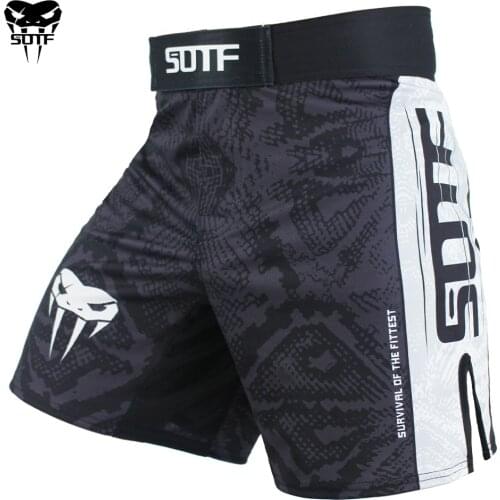 MMA boxing sports fitness personality Breathable shorts Tiger Muay Thai fist pants running fights cheap mma shorts boxing shorts