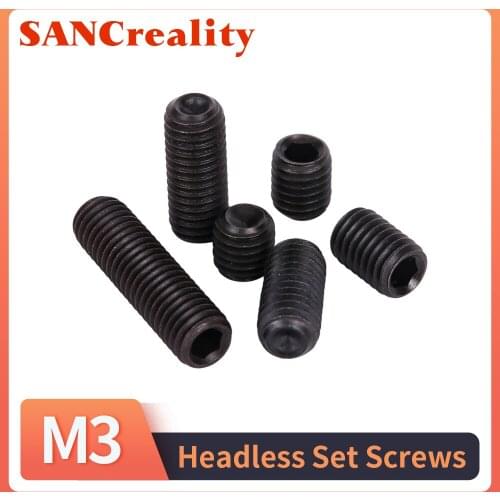 Set Screw Cup Point Set Screw M2 M3 M4 M5 M6 Carbon Steel Hex Socket Set Screw Headless Set Screws