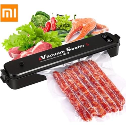 XIAOMI MIJIA Version Vacuum Food Sealer Upgraded Automatic Household Food Vacuum Sealer Packaging Machine with 10Pcs Bags