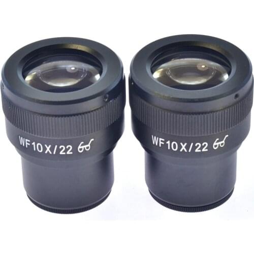 WF10X/22mm Eyepiece Lens High-Point Ocular Eyepiece Lens Stereo Microscope Mount 30mm