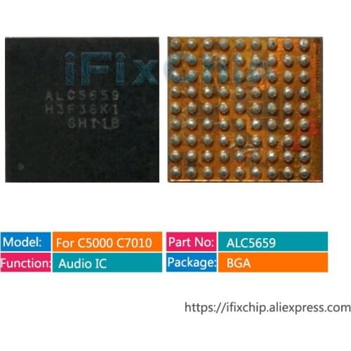 2pcs/lot ALC5659 For Samsung C5000 C7000 Audio IC C5 C7 Chord ringing chip