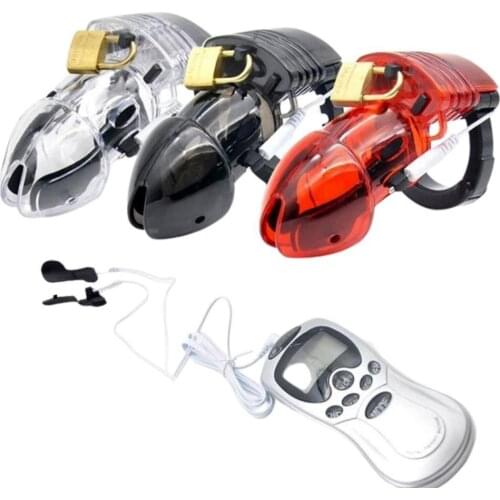 3 Color SHOCK Chastity Device THE COCK PLASTIC CHASTITY CAGE 2.95 INCHES LONG