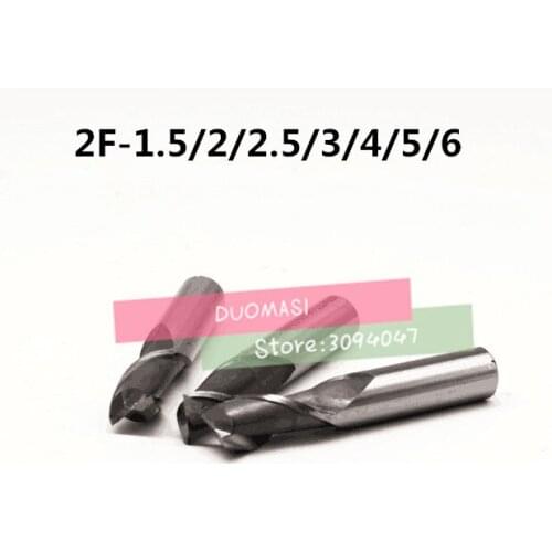 7Pcs End Mill HSS 2 Flutes 1.5mm-6mm Diameter Milling Cutter Straight Shank Router Bit Set CNC Tools