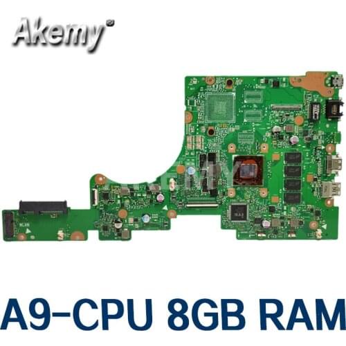 Akemy E402BA with A9-CPU 8GB RAM mainboard For ASUS VivoBook E402 E402B E402BA E402BP Laotop Mainboard E402BA Motherboard Test