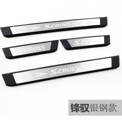 Car Styling Accessories For Suzuki Sx4 Scross S-cross S Cross 2014-2019 Door Sill Scuff Plate Protector Guard Sticker