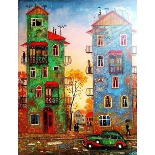 Diamond Embroidery Landscape Diamond Painting 5D Needlework Diamond Painting Full Drill Round