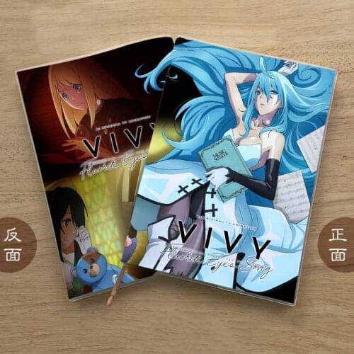 Anime Vivy Fluorite Eye’s Song Estella Grace Student Notebook Eye Protection Notepad Cartoon Memorandum Book Xmas Gifts
