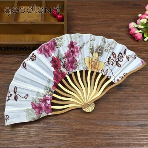 Free Shipping 30pcs Wholesale Plum Blossom Flower Print Folding Hand Fans Hollow Out Folding Fans with Gift bag Wedding Decor