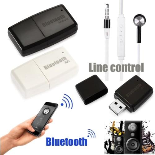 Wireless Audio Adapter V4.1+EDR A2DP 3.5mm USB Handsfree Home Car Kit AUX Audio Stereo Music Receiver Adaptor