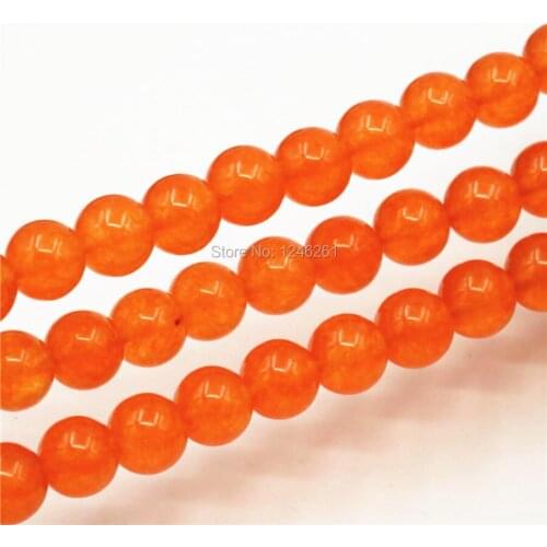 4 6 8 10 12mm Hot Orange Aventurine Loose Beads Natural Stone Accessory Parts Round Diy Jewelry Making Girls Christmas Gifts