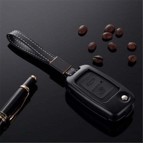 Alloy car key cover case shell fob for VW Golf Bora Jetta POLO GOLF Passat For Skoda Octavia A5 Fabia For SEAT Ibiza