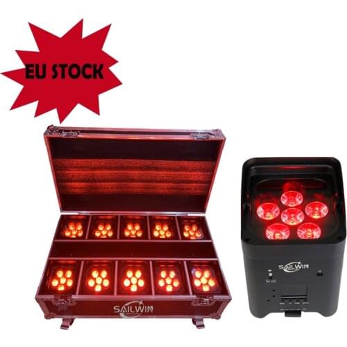 Spain Stock 8in1/10in1 Battery Powered Charging Flight Case For APP Mobile LED Par Light Stage Disco Moving Head Beam Road Case