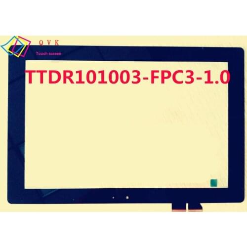 Black 10.1 Inch P/N TTDR101003-FPC3-1.0 tablet pc capacitive touch screen glass digitizer panel Free shipping