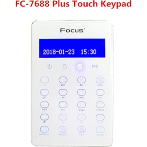 FC-7688 Plus Wired Touch Keypad For FC-7688 TCP IP GSM GPRS Alarm System PSTN Alarm System