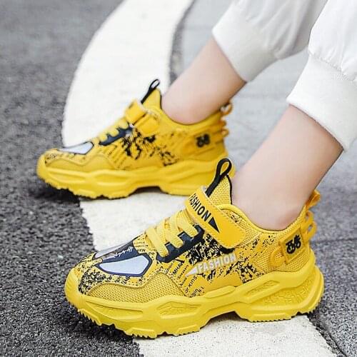 Spring Casual Mesh Sneakers Boys Breathable Comfortable Sports Shoes Children Breathable Tennis Running Shoes Kids Zapatillas