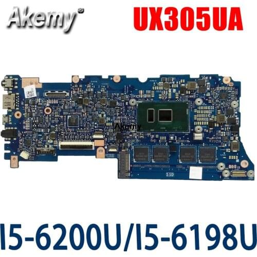 Akemy UX305UA Laptop Motherboard For Asus UX305UA UX305U U305U mainboard 100% test OK I5-6200U 8GB-RAM