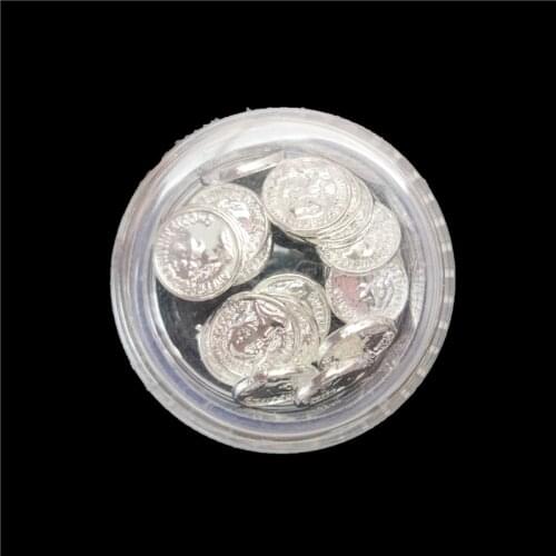 Metal Nail Art Holo Charms Silver Coin Nailart Accessories 3d Manicure Bottle Kawaii Japanese Nail Decorations for nails