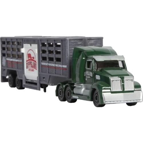 1/64 Majorette Alloy Car Simulation West Star 5700XE Animal Transporter Toy Male