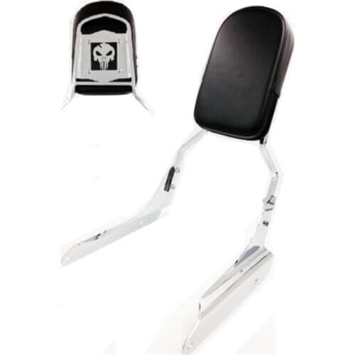 Motorcycle Skull Backrest Sissy Bar Pad For Boulevard C90 VL1500 2005-2009
