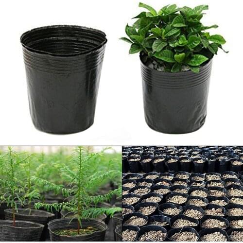 New Hot Sale 100x Plastic Flower Pot Plant Nursery Flowerpot Seedlings Planter Containers Set Plastic Flower Pot Garden
